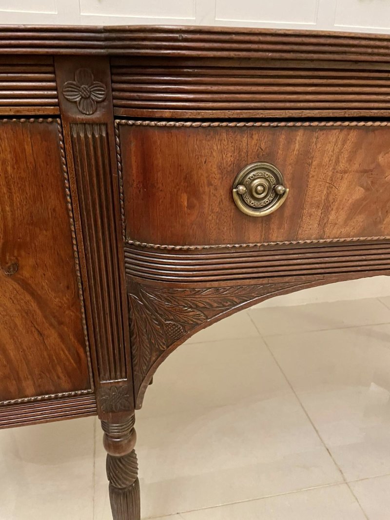 Antique George III Quality Figured Mahogany Breakfront Sideboard - Image 15